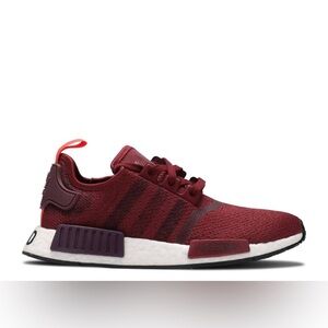 Women’s Adidas NMD R1 Stencil Pack 2018 Sneakers Tennis Shoes Sz 7 Maroon/Black